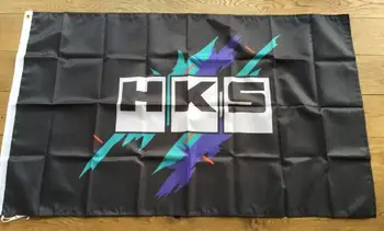 HKS vlajka 90x150cm s 100D Polyester vlastné digitálna tlač jednej strane zástavy