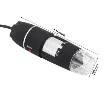 50X na 500X USB LED Digitálny Elektronický Mikroskop zväčšovacie sklo Kamery Black Praktické Kamery Mikroskopom Endoskopu zväčšovacie sklo