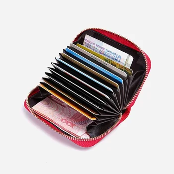 Zency Mini Krátke Peňaženka Pre Ženy Originálne Kožené Srdce Tvar, Dekorácie Každodenné Bežné Mince Vrecku Peňaženku Držiteľov Karty Black Red