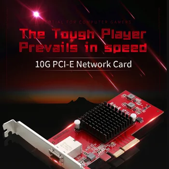CF-P100V2 AQC107 10G Ethernet 2,5 G/5G/10G PCI-E Sieťová Karta, Bezdrôtový adaptér 10Gbps Rýchly prenos Dongle pre Herné Plochy
