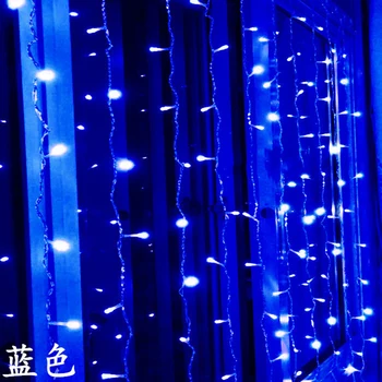 Opona LED Reťazec Svetlá moderných domov 300leds 300 CM dĺžka Vianočné Girlandy Fairy Party Záhrada Svadobné nový rok Dekor víla JL