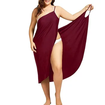 Ženy Plážové Šaty, Sexy Šatka Nosiť Šaty Sarong Bilini zakryť Deformácii Pareo Šaty Backless Plavky Femme 5XL Plus Veľkosť prúžok