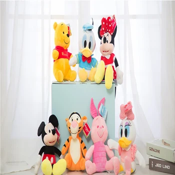 2020 Nové Originálne bábika Disney Mickey Minnie plyšové hračky Mickey Mous Donald Duck bábika Disney 22 cm bábiku