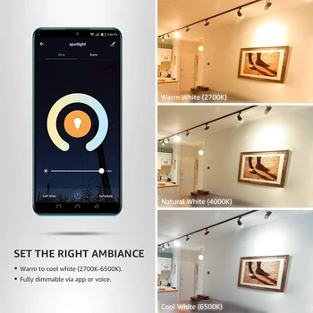 5w Smart Žiarovka LED Žiarovka Gu10 Pozornosti Wifi Smart Žiarovky RGB+CW(2700-6500K), Diaľkové Ovládanie Žiarovka Amazon Alexa Echo Google