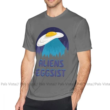 UFO T Shirt Cudzincov Eggsist T-Shirt Módne Muž Tee Tričko Grafické 6xl Zábavné Bavlna-Krátke Rukáv Tričko