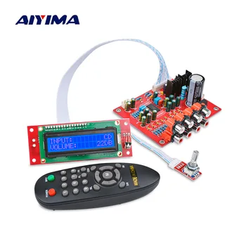 AIYIMA LC75342 Diaľkové Predzosilňovač Tón Rada LCD Displej 4 Way Audio Vstup Výšok, Basov, Hlasitosti Ovládanie pre Zosilňovač urob si sám