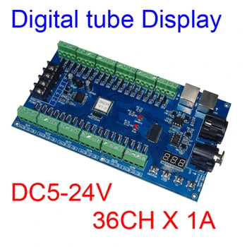 36CH DMX512 Stmievač 36 Kanálový DMX Decoder 13group RGB výstup,LED Ovládača DMX512 XRL 3pin radič WS-DMX-36CH/HV DC5V-24 5V-36V