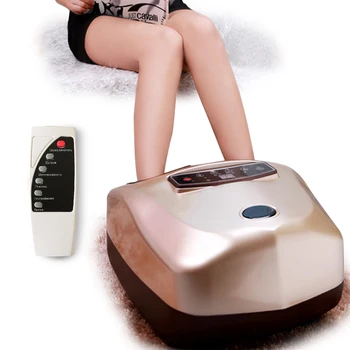 220V elektrické Relaxačná nohy masér vibrátor foot masáž stroj Infračervené starostlivosť o nohy zariadenie s Ohrevom & Terapia EÚ plug