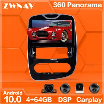 360 Kamery Android 10 systém Auto Multimediálny Prehrávač Pre Renault Clio 2016-2018 GPS Navi Rádio stereo IPS Dotykový displej vedúci jednotky