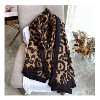 Luxusné značky zime šál,leopard šatku ženy,Mäkké Pashminas,šály a šatky,Sjaal moslimských hidžáb,zviera tlače leopardo,cape