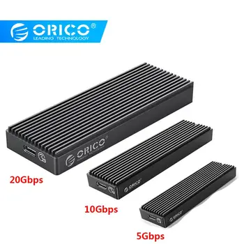 ORICO M2PAC3-G20 SSD Prípade M. 2 Externé SSD Prípade M&B Tlačidlo (Solid State Drive Box Typ C USB3.2 20Gbps Externý Pevný Disk Krytu