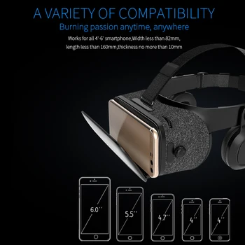 BOBOVR Z5 120 FOV VR Virtuálnej Reality Okuliare Diaľkové 3D Android Kartón VR 3D Headset Stereo Prilba pre Smartphony 4.7-6.2