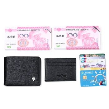 Multi funkčné kožené krátke pánske peňaženky pevné držiteľa karty vysoký stupeň veľkú kapacitu, vodičský preukaz peňaženky karty kryt