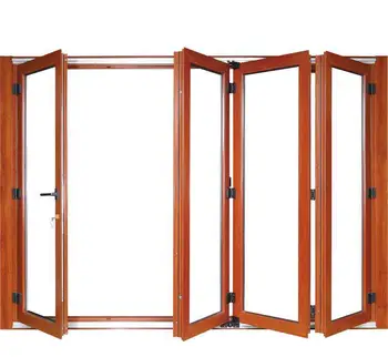Hliníkové foding dvere, hliníkové okná dvojité presklené hliníkové bi násobne dverí hc-adw5