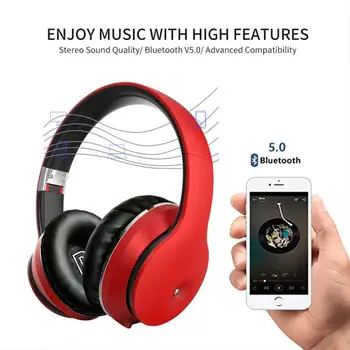 BT 5.0 HIFI Stereo Slúchadlá Bluetooth Slúchadlá Music Headset S Mikrofónom Šumu Pre Mobilné Xiao Iphone Sumsamg Tablet