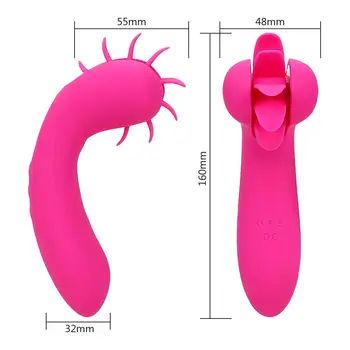 VATINE Jazyk Lízanie Hračka Vaginálny Vibrátor, Dildo Otáčania Orálny Sex Otáčania Jazyk Stimulátor Klitorisu Sexuálne Hračky Pre Ženy
