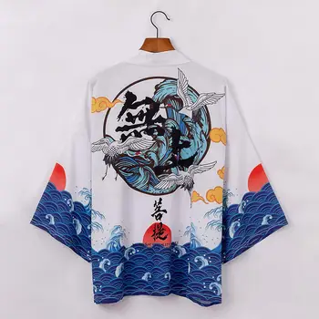 Štýlový Streetwear Japonský Štýl Pohodlné Lepšiu Yukata Kimono Muži Ženy Cardigan японская одежда Oblečenie японский стиль