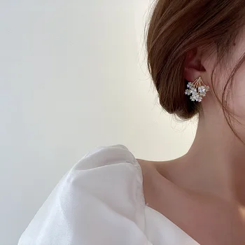 Južná Kórea je nový dizajn a módne šperky high-end farby shell dizajn zmysle oz ženské náušnice