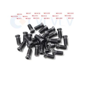 50Pcs M2X5 M2.0x6 M2.2X6 M2.5X7 M3X8 M3.5X9 Bežne Používané Príslušenstvo Skrutka Pre CNC Sústruh Sústruženie Toolholder Stroj Pevných Častí