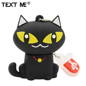 TEXT MI cartoon Bell mačka model usb2.0 4 GB 8 GB 16 GB 32 GB, 64 GB pero jednotku USB Flash, kreatívny darček