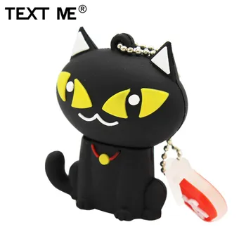 TEXT MI cartoon Bell mačka model usb2.0 4 GB 8 GB 16 GB 32 GB, 64 GB pero jednotku USB Flash, kreatívny darček