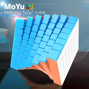 MoYu Cubing Triede Meilong 7x7x7 Magic Speed Kocka Profesionálne Stickerless Puzzle Kocky Vzdelávacie Hračky Pre deti, 7x7 Kocka