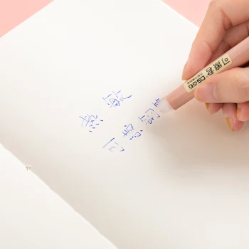 Kawaii Macaron Farba Pen Set Cvičí Slová Vymeniteľné Atramentové Sac Tepelne Vymazateľné Kaligrafické Pero plniace pero a atrament