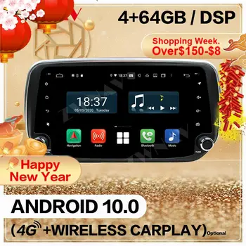 128 Double Din Pre Hyundai IX45 Sante Fe 2018 2019 Android 10 Meidia Prehrávač Car Audio Rádio GPS Navigácie základnú Jednotku Auto Stereo