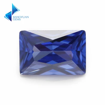 2x4~10x12mm Tvar Obdĺžnika 5A+ Modrým Zirkónom Kameň Syntetické Drahokamy Cubic Zirconia Pre Šperky