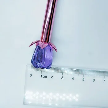 12Pcs Kawaii Gen Ceruzky Nastaviť 0,5 mm Blue Black Atramentová Farebný Gél Perá Rose Crystal pre Deti Office Školy Writting Papiernictvo kórejského