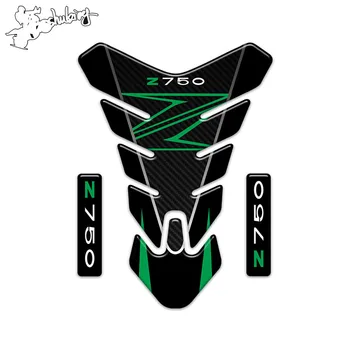 Z logo Motocykel 3D Tank Pad Ochranné Odtlačkový Nálepka Pre z750, Z800 Z1000 nádrž obrázok