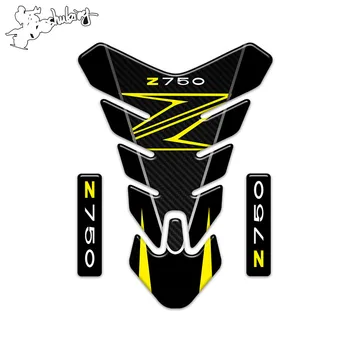 Z logo Motocykel 3D Tank Pad Ochranné Odtlačkový Nálepka Pre z750, Z800 Z1000 nádrž obrázok