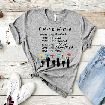 2020 Priateľmi Byť Ako Tričko Priateľov Tv Show T-shirt Najlepšími Priateľmi Pivot Košele Dievčatá Tumblr Tee Lumbálna Topy