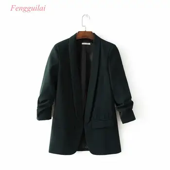 Bunda ženy Sako nové vertikálne zložiť žena bundy sako feminino chaqueta mujer 6 farieb kabát jar