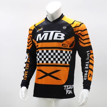 Dlhé rukávy motocykel MBX chladnom a suchom vrchu t Shirt MTB nosenie motocross Cyklistika dres sublimated ľahké oblečenie