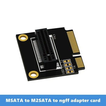 Doprava zadarmo rozhraním Msata na m2Sata prenos rada ngff karty adaptéra vertikálne konektor skrutku-zadarmo pevné half-výška full-height