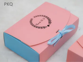 Papier ružový boxy,ružový papier tortu políčok pre čokolády cookies,ružová cupcake cake box,darčeková krabica s páse s nástrojmi