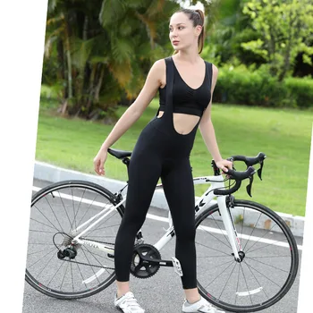 Cheji dámske Cyklistické nohavice s Náprsenkou Nohavice dlhé Nohavice 6D Gél Panela Rýchle sušenie vysoko kvalitných tkanín