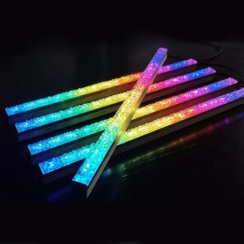 Diamond Objektív RGB LED Svetlo, Bar Desktop PC Počítač Prípade Dekoratívne Svetlo,Malý 4Pin + 5V ARGB rozhranie mužov a žien
