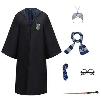 Deti, Dospelých Halloween Kostým Hermiona Grangerová Župan Sveter Sukňa Tričko Príslušenstvo Cosplay Slytherin Ravencaw Magic Školy Plášť
