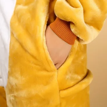 Nastaviť Kigurumi Dospelých Flanelové Pyžamo Cosplay Cartoon Medveď Zvierat Onesies Ženy Pyžamo Zimné Sleepwear Oblečenie Pre Voľný Čas