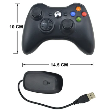 2.4 G Bezdrôtový Gamepad Pre Xbox 360 Ovládač Bezdrôtový ovládač s PC Prijímač Pre systém Windows 7 8 10 pre Xbox 360 Hry Joypad