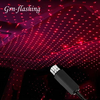 Mini LED Star Laserový Projektor Svetlo USB Auto DJ, Disco Efekty svetla Okolia, Krytý Fáze Noc Lampa Nový Rok Vianočné dekorácie