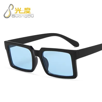 Unisex obdĺžnik slnečné okuliare womne mužov 2020 trendov produkty žltá modrá zelená ružová čaj čierny leopard oculos de sol feminino
