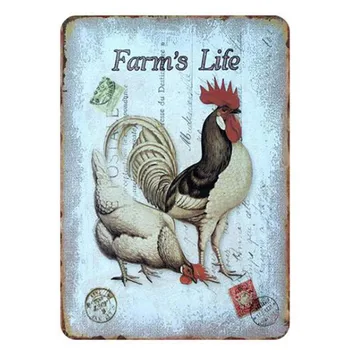 Pozor voľne Žijúcich Zvierat, Kovové Značky Farmy Život Matica Dom Vajcia Doska Vintage Tin Prihlásiť Dosky Steny Výzdoba na Farme Shop Železa Maľovanie