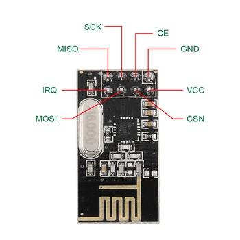 4PCS NRF24L01 2,4 GHz Bezdrôtový Vysielač RF Vysielač Modul S Keyestudio Balenie Krabica pre Arduino
