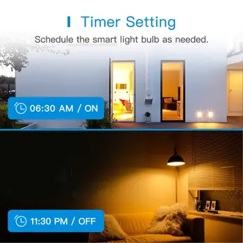 Tuya Apple HomeKit Smart LED Žiarovka WiFi Žiarovky, ktoré sú Kompatibilné Siri Alexa Echo Google Asistent SmartThings Stmievač Multicolor E27