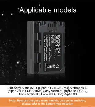2 ks 2280mAh NP-FZ100 NPFZ100 NP FZ100 Batérie + LED Duálny USB Nabíjačka pre Sony NP-FZ100, BC-QZ1, Sony a9, a7R III, a7 III,A6600
