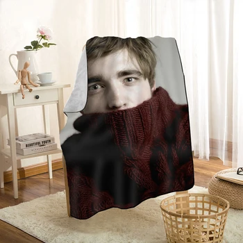 Nové Robert Pattinson Hodiť Deka Osobné Prikrývky Na Gauč/Posteľ/Auto Prenosný 3D Deka Pre Dieťa bytový Textil 1208p