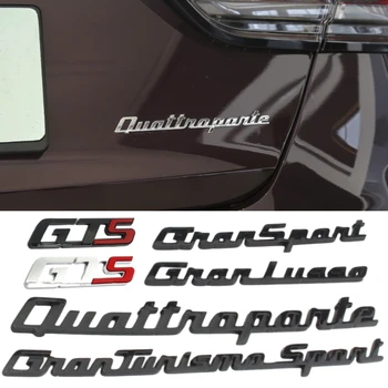 Kufri Odznak Nálepka pre Maserati Granlusso Quattroporte Grantuanismo Šport Gransport GTS Gran Turismo S Logom Znak Obtlačky
